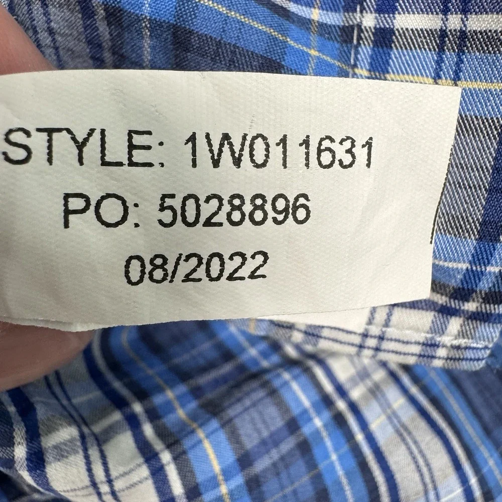 Vineyard‎ Vines Shirt Men XL Blue Plaid BRRR On The Go Performance Stretch